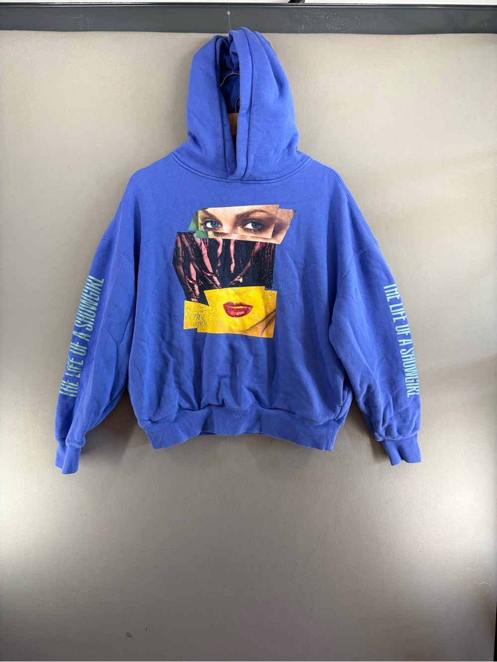 Taylor Swift The Life of a Showgirl Violet Blue Hoodie XS Official Merch Comfy
